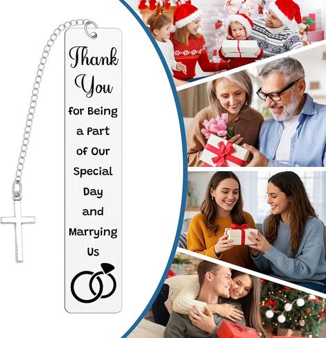 Best Officiants Ever Gift from Couple Officiant Proposal Gifts for Friends Family Bookmark Thank You Gifts for Priest Minister Judge Pastor Wedding Proposal Gift for Coordinator Planner Book Marks in Saudi Arabia