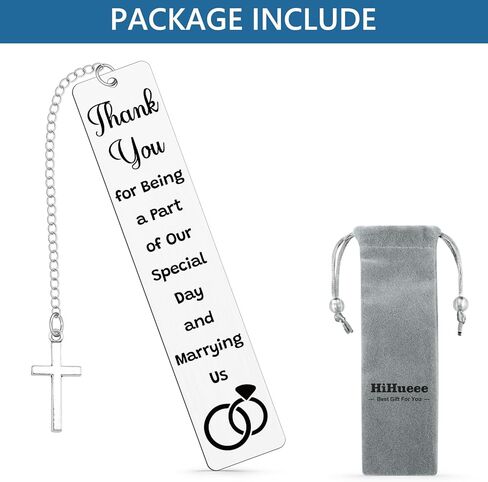 Best Officiants Ever Gift from Couple Officiant Proposal Gifts for Friends Family Bookmark Thank You Gifts for Priest Minister Judge Pastor Wedding Proposal Gift for Coordinator Planner Book Marks in Saudi Arabia
