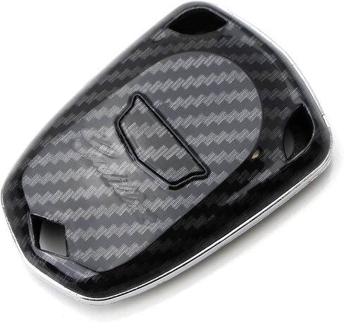 iJDMTOY Exact Fit Black Glossy Carbon Fiber Finish Key Fob Shell Compatible with 2015-19 Cadillac ATS CTS CT6 ELR XTS XT5 SRX Escalade Smart Key (Please Verify Your Actual Key Before Buying) in Kuwait