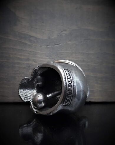 Bravo Bells Pot Head Skull Diamond Bell - ملحق جرس راكب الدراجة النارية أو سلسلة مفاتيح من أجل الحظ السعيد على الطريق in Kuwait