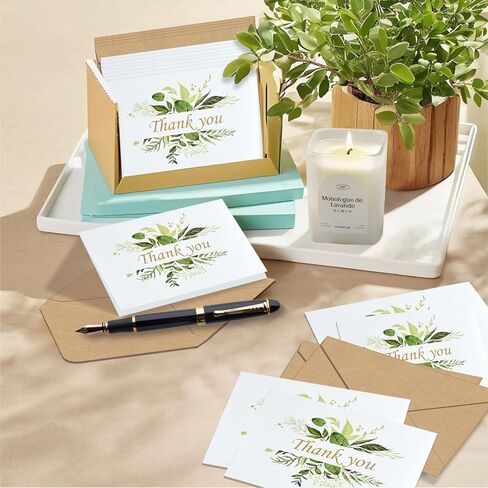 30 Pack Floral Thank You Cards With Envelopes & Stickers, Thank You Cards for Birthday, Wedding, Bridal Showers, Baby Showers,Teacher, Graduation, Business, Holiday, and Christmas (30 PACK) in Saudi Arabia