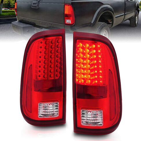 AmeriLite for 2008-2016 Ford F250 F350 F450 Pickup LED Rosso Red Replacement Taillights Assembly Pair - Passenger and Driver Side in Kuwait