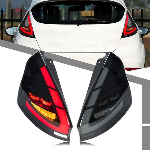 LED Tail Lights Assembly Compatible with Ford Fiesta 2011-2013 2014-2019 Hatchback Start-up Animation Sequential Turn Signal Rear Lamps Accessory in Saudi Arabia