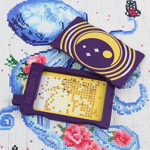 Tontut Diamond Painting Tray Kit, Moon-Shaped DIY Diamond Storage Box, a Convenient Sorting Tool for Beads and Rhinestones in Kuwait