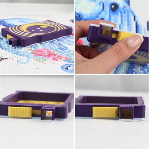 Tontut Diamond Painting Tray Kit, Moon-Shaped DIY Diamond Storage Box, a Convenient Sorting Tool for Beads and Rhinestones in Kuwait