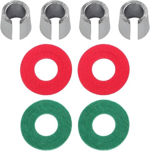 4PCS Car Battery Post Terminal Shims, Positive & Negative Battery Post Lead Terminal Cap Adapter with Washers, Auto Top Post Batteries End Repair Sleeve, Universal for Vehicles in Saudi Arabia
