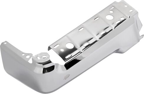 أغطية نهاية المصد الخلفي من ALMULOO متوافقة مع 2017-2022 Ford F-250 F-350 F-450 Super Duty w/Park Assist Hole Bumper حماية الزاوية لاستبدال HC3Z17906KA FO1102387 كروم فولاذي فضي in Kuwait