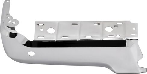 أغطية نهاية المصد الخلفي من ALMULOO متوافقة مع 2017-2022 Ford F-250 F-350 F-450 Super Duty w/Park Assist Hole Bumper حماية الزاوية لاستبدال HC3Z17906KA FO1102387 كروم فولاذي فضي in Kuwait