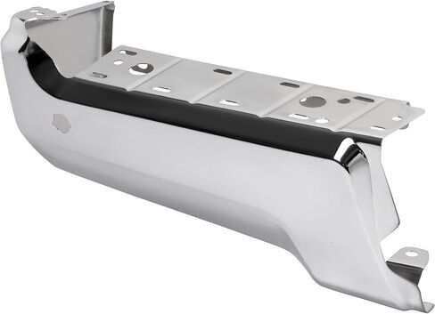 أغطية نهاية المصد الخلفي من ALMULOO متوافقة مع 2017-2022 Ford F-250 F-350 F-450 Super Duty w/Park Assist Hole Bumper حماية الزاوية لاستبدال HC3Z17906KA FO1102387 كروم فولاذي فضي in Kuwait
