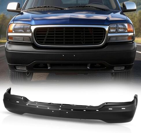 Auto Dynasty Front Bumper Face Bar Replacement Compatible with 1999-2006 GMC Sierra 2500 Yukon XL 1500, Primered Black in Kuwait