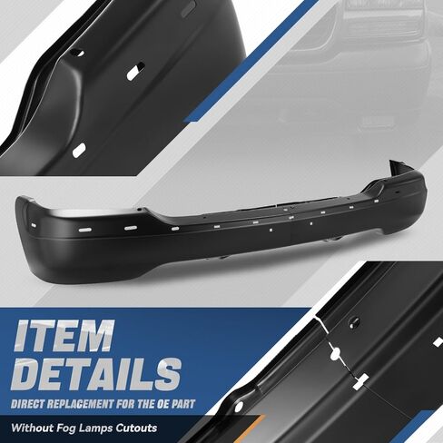 Auto Dynasty Front Bumper Face Bar Replacement Compatible with 1999-2006 GMC Sierra 2500 Yukon XL 1500, Primered Black in Kuwait