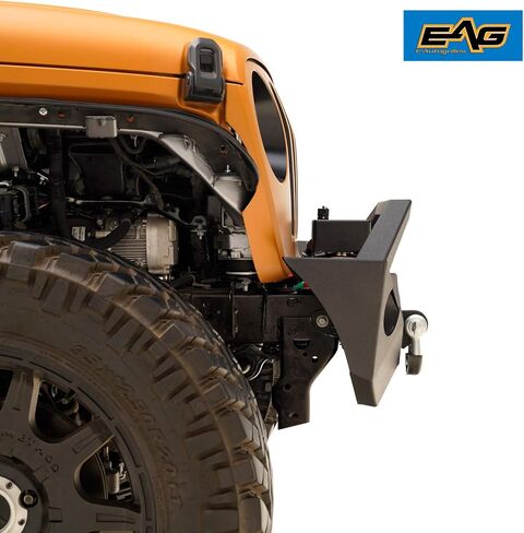مصد أمامي من الفولاذ EAG مع غطاء ضوء الضباب مناسب لـ 18-22 JL Wrangler in Kuwait