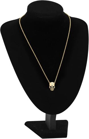 Urn Necklace for Ashes Retro Skull Pendant Cremation Jewelry Vintage Gothic Punk Jewelry Skeleton Head Rapper Cremation Keepsake Memorial Pendant Necklace Jewelry for Men/Women Halloween Jewelry Gift in Saudi Arabia