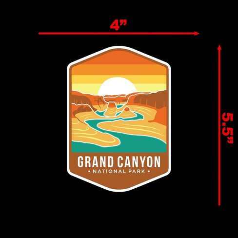 Grand Canyon National Park Sticker Decal Notebook Car Laptop 4"x5.5" (Color) in Kuwait