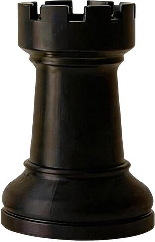 Chess Rook Pen Holder, 3D Printed Chess Piece Desk Organizer for Home Office Decor, Black (Black) in Saudi Arabia