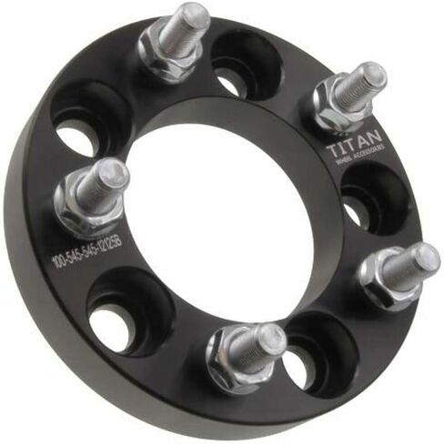 2 Inch Hub Centric Wheel Spacer Compatible with Dodge Challenger & Charger, Chrysler 300-5x114.3 (5x4.5) Bolt Pattern, 71.5mm Hub Bore, 14x1.5 Studs, 50mm, Black - Set of 4 in Saudi Arabia