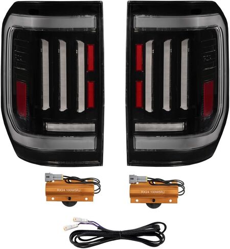 Form Lighting Sequential LED Tail Lights compatible with Ford Maverick 2022-2024, Smoked in Saudi Arabia