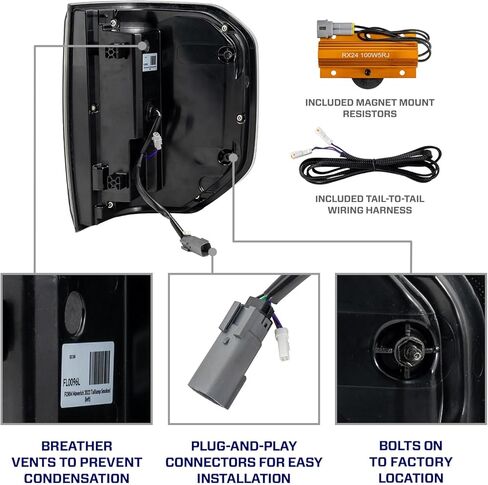 Form Lighting Sequential LED Tail Lights compatible with Ford Maverick 2022-2024, Smoked in Saudi Arabia