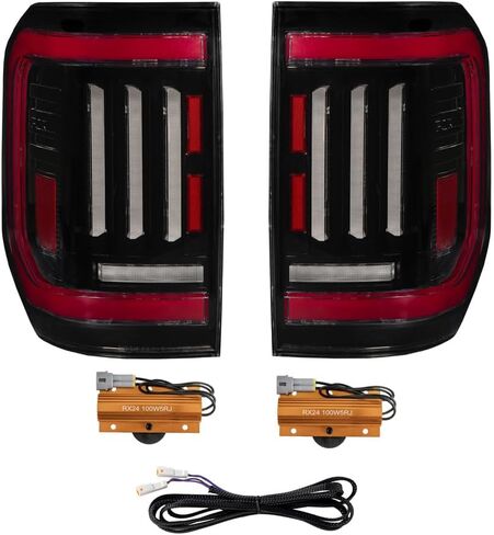 Form Lighting Sequential LED Tail Lights compatible with Ford Maverick 2022-2024, Smoked in Saudi Arabia