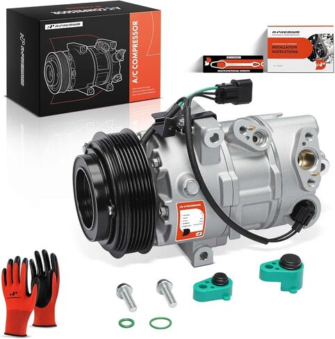 A-Premium Air Conditioner AC Compressor with Clutch Compatible with Hyundai Elantra 2021-2025 2.0L, Kona 2022-2025 in Kuwait