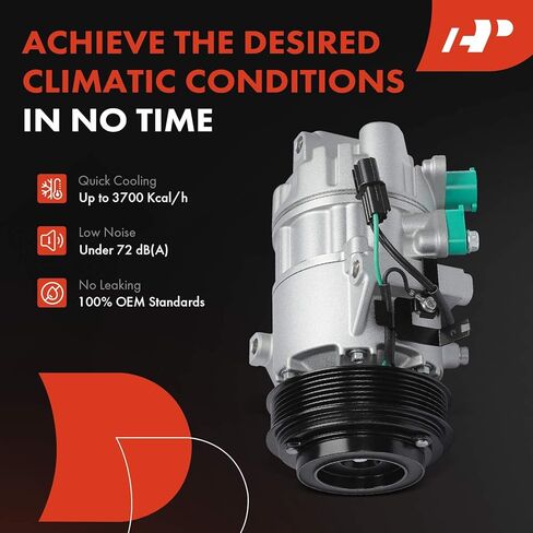 A-Premium Air Conditioner AC Compressor with Clutch Compatible with Hyundai Elantra 2021-2025 2.0L, Kona 2022-2025 in Kuwait