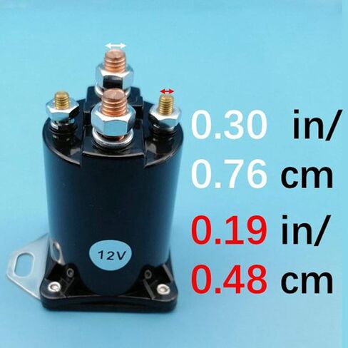 Starter Solenoid Relay Switch Compatible with Starting Hydraulic Pump Marine Tilt Trim Winch Traction Motors Glow Plugs Shift Diesel 12V Copper Contact 4 Terminals Engine SBJ4207 Z493 in Kuwait