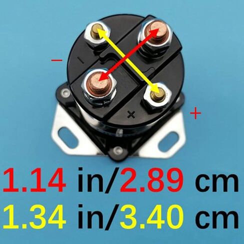 Starter Solenoid Relay Switch Compatible with Starting Hydraulic Pump Marine Tilt Trim Winch Traction Motors Glow Plugs Shift Diesel 12V Copper Contact 4 Terminals Engine SBJ4207 Z493 in Kuwait