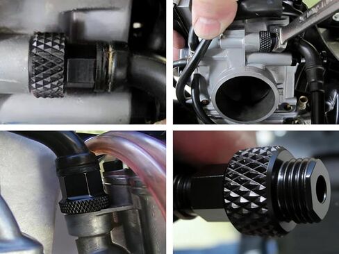 CNC Aluminum FCR hot Start nut Black Fit for KX250F KX450F KLX450R CRF150R MXC EXC SXF WR 250F Replacement for FCR Carburetors in Saudi Arabia