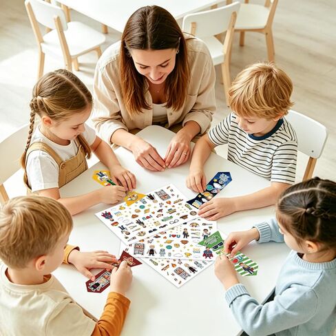 48Pcs Fathers Day Crafts for Kids Classroom with 8pcs Father's Day Stickers DIY Tie Fathers Day Decorations Father's Day Decor Make Your Own Tie Bulk Crafts in Saudi Arabia