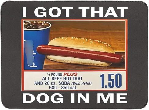 هدايا مضحكة هوت دوج ميمي للوحة ماوس كوستكو هوت دوج (Dog in Me MP) in Kuwait