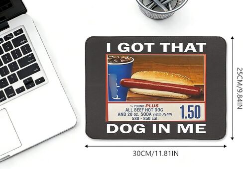 هدايا مضحكة هوت دوج ميمي للوحة ماوس كوستكو هوت دوج (Dog in Me MP) in Kuwait