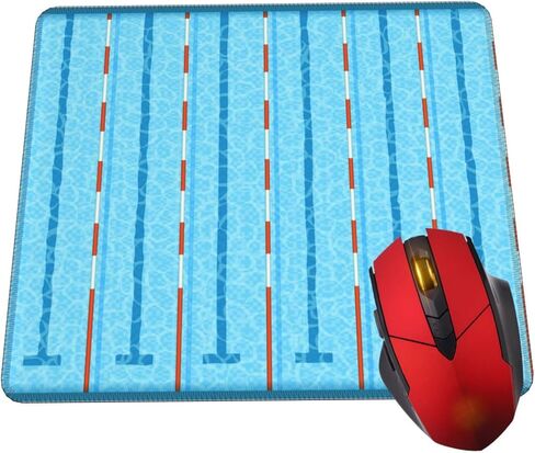 Mouse Pad Swimming Pool Mouse Pads for Desk Non-Slip Rubber Base Square Gaming Mousepad Mat for Computer Home Office in Saudi Arabia