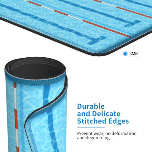 Mouse Pad Swimming Pool Mouse Pads for Desk Non-Slip Rubber Base Square Gaming Mousepad Mat for Computer Home Office in Saudi Arabia