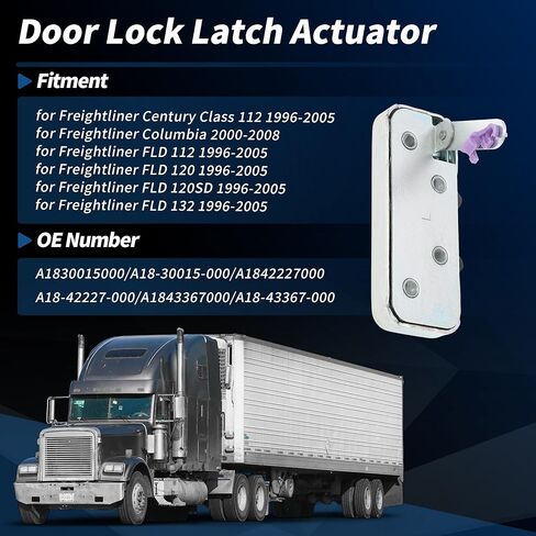 Front Left Upper Side Power Door Latch Lock Actuator for Freightliner Century Class 112 FLD 112 120 120SD 132 1996-2005 for Freightliner for Columbia 00-08 No.A1830015000 in Kuwait