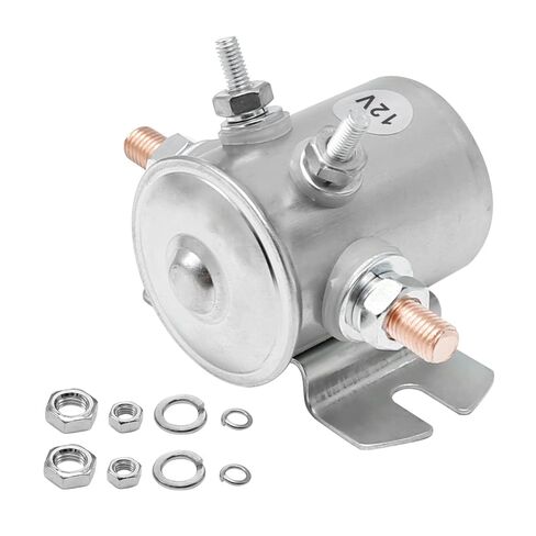 Saihisday 12V 300A 4 Terminal Solenoid 70-111224 3635820 1114208 for Golf Carts Heavy Duty Winch Marine Winches Solenoid Relay in Kuwait