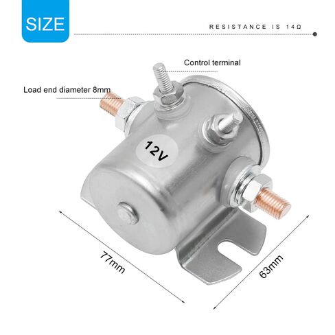 Saihisday 12V 300A 4 Terminal Solenoid 70-111224 3635820 1114208 for Golf Carts Heavy Duty Winch Marine Winches Solenoid Relay in Kuwait