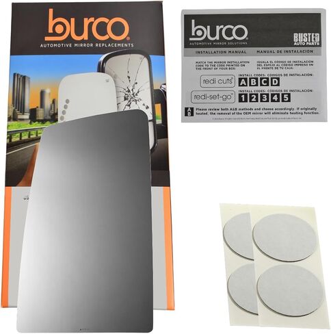 Burco 4773H استبدال جانب السائق زجاج مرآة علوي ساخن متوافق مع نمط قطعتين، لا يوجد حامل خلفي متوافق مع 2016-2023 متوافق مع F650، F750 in Kuwait