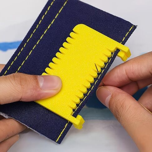 4Pcs Clip-On Sewing Ruler Set - Multi-Size Fabric Measuring Gauge for Sewing, Quilting and Dressmaking in Kuwait
