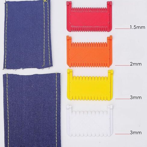 4Pcs Clip-On Sewing Ruler Set - Multi-Size Fabric Measuring Gauge for Sewing, Quilting and Dressmaking in Kuwait