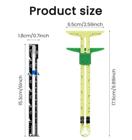 2 Pcs Seam Guide Ruler for Sewing Machine, 5-in-1 Seam Guide Ruler T-Shaped Sliding, Multifunctional Measuring Tool for Quilting & Fabric Crafts in Saudi Arabia
