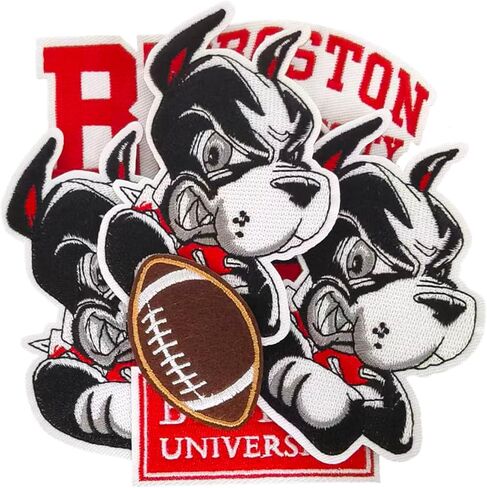 8 Pcs Boston Fans' Favorite Iron on Patches, Suitable for Jackets, Backpacks, and Denim Jackets, Perfect for Both Men and Women in Saudi Arabia