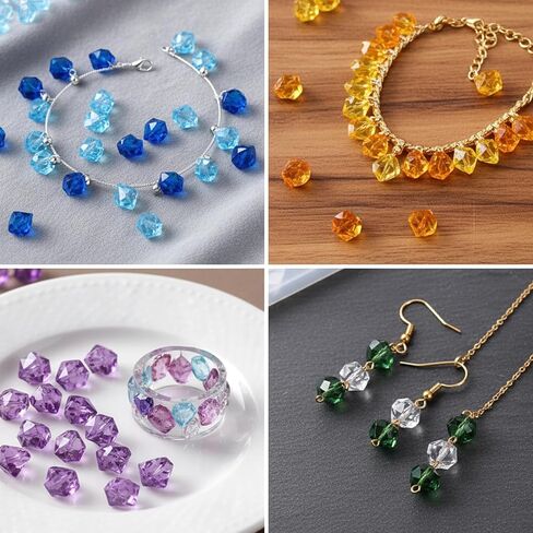 2 Pcs Mold Resin Craft Makes 60 Crystals, Gemstone Silicone Mold, Clear Resin Molds, Mini 3D Diamond Epoxy Casting Mold for Making DIY Crafting, Earring, Pendant, Necklace, Soap, Ice Cube in Saudi Arabia