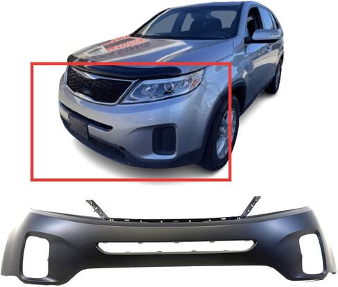 FitParts متوافق مع غطاء المصد العلوي الأمامي 2014 2015 Kia Sorento KI1000164 EX LX Limited SX. جاهز للرسم. 865111U500 in Kuwait