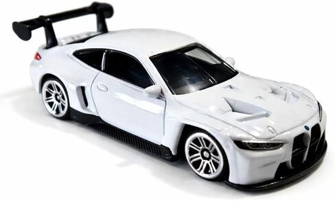 نموذج سيارة BMW M4 GT3 أبيض مصبوب بمقياس 1:64 - نسخة طبق الأصل مفصلة قابلة للتجميع in Kuwait