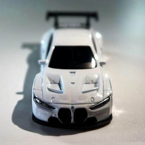 نموذج سيارة BMW M4 GT3 أبيض مصبوب بمقياس 1:64 - نسخة طبق الأصل مفصلة قابلة للتجميع in Kuwait
