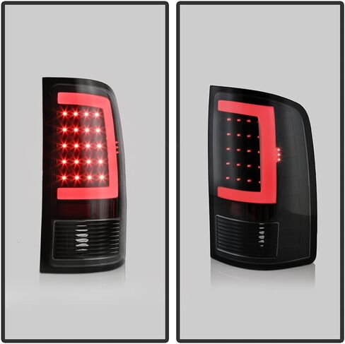 ACANII - For Black 2007-2013 GMC Sierra 1500 2500HD 3500HD LED Tube Tail Lights Brake Lamps in Kuwait