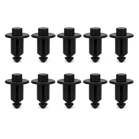 10Pcs Compatible with Ford F150 F250 F350 Super Duty Tailgate Molding Rivet Retainers Clips (Black,10Pcs) in Saudi Arabia