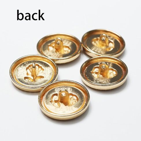 5pcs 7/8" Gold Round Rose Button Winter Wool Coat Trench Coat Pants DIY Buckle in Saudi Arabia