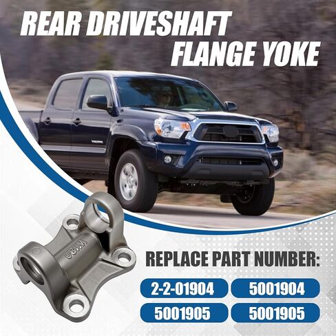 Rear Driveshaft Flange Yoke Compatible with Toyota Hilux Tacoma 2WD 2005-2015 Replace 2-2-01904 5001904 5001905 5019389 in Kuwait
