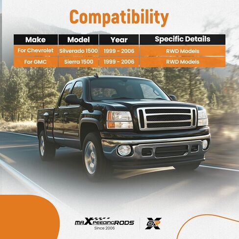 ذراع التحكم السفلي الأيمن الأمامي maxpeedingrods RWD لسيارة Chevy Silverado 1500 GMC Sierra 1500 1999-2006، RK620264 ذراع التحكم السفلي للتعليق مع مجموعة وصلة كروية in Kuwait